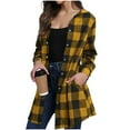 thumbnail image 6 of Women's Long Sleeve Button Down Cardigan Cropped Coats Plus Size Long Sweaters Trendy Casual Workout Y2k Clothes Fall Outfits 2025, 6 of 6