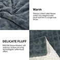 thumbnail image 2 of SMIXLN Sherpa Blanket, Reversible Fleece & Sherpa Throw Blanket, Soft Plush Warm Twin XL Size Blanket for Couch, Bed & Fall Winter, Dark Gray Heart, 71" x 80", 2 of 7
