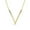 Gold, variant on Bling Jewelry Womens Minimalist  Chevron V Pendant Necklace 14K Gold Plated Silver
