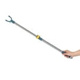 thumbnail image 2 of Shisuyan Adjustable Telescopic Clothes Hanger Rod Stainless Steel Extendable Drying Pole Ceiling Mounted Clothesline Rod for Small Garments Home Use, 2 of 8