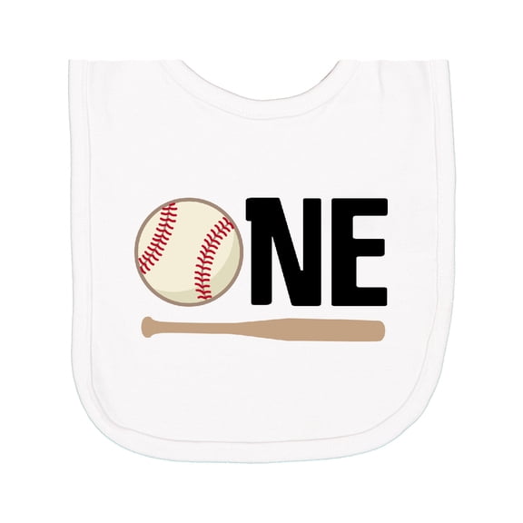 Inktastic 1st Birthday Baseball Boys First Newborn Bib