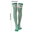 thumbnail image 3 of Btomtd St Patricks Day Decorations,St Patricks Day Accessories,Green Trefoil Stockings Knee Stockings St. Patrick's Day Party Striped Stockings Stockings, 3 of 6