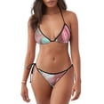 thumbnail image 1 of KLL Ensemble Bikini Imprimé Macarons Pastel pour Femmes, Ensemble Bikini Deux Pièces avec String et Bas Aguichant, 1 of 6