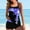 Purple, variant on Delliss Women High Waisted Bikini Swimsuit Plus Size Halter Top Tummy Control Bottom Two Piece Tankini Bathing Suits S-5XL
