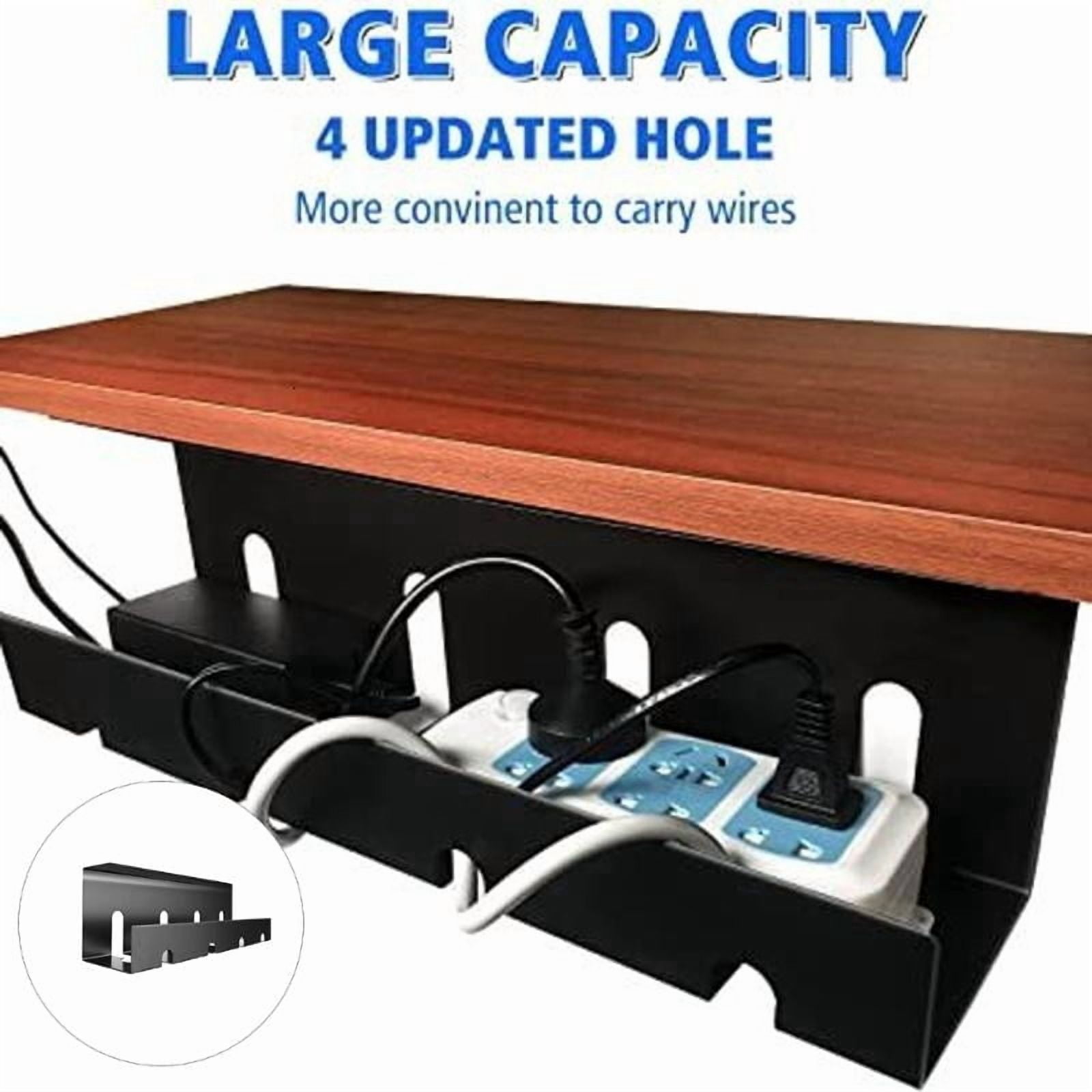 ANXPTIME Multifunctional Under Desk Storage Rack for Power Strips and Wire Solution