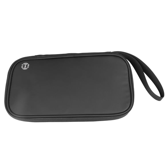 Cartera de viaje Nikou tarjetero porta pasaporte documentos bolso de mano color negro talla única L
