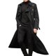 thumbnail image 1 of Hombres Gabardina Larga Abrigo De Solapa Chaqueta Casual Prendas De Abrigo Lisas Tops, 1 of 2