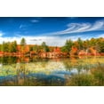 thumbnail image 2 of Goldwitz, Robert 32x23 White Modern Wood Framed Museum Art Print Titled - Harriman Pond, 2 of 4