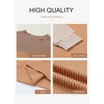 thumbnail image 4 of Womens Fashion 2023 Color Block Long Sleeve Crewneck Knitted Pullover Shirts Tops, 4 of 6