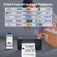 thumbnail image 4 of Thermal Shipping Label Printer - Wireless 4x6  Compatible With Android Windows & Widely For Shopify Etsy Usps(blue), 4 of 6