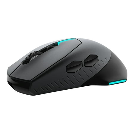 Alienware AW610M - Mouse - optical - 7 buttons - wireless, wired - USB - Dark Side of the Moon - for XPS 8940