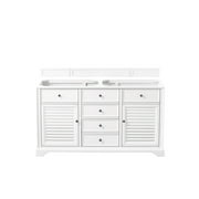 James Martin Vanities 238-104-V60d Savannah 60" Double Free Standing Wood Vanity Cabinet