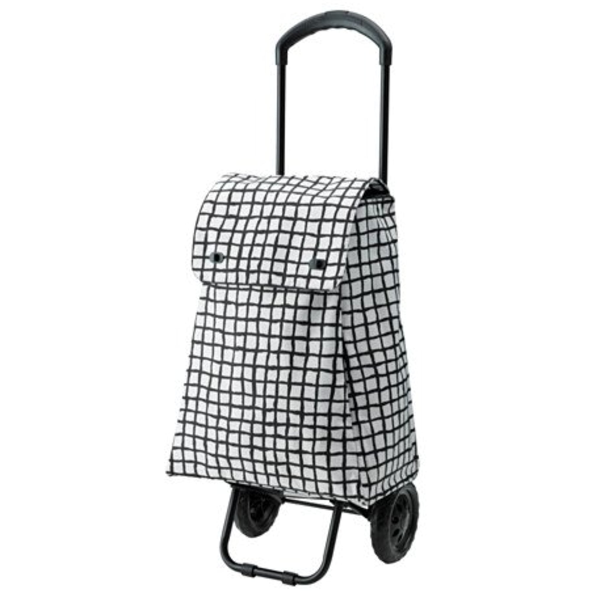 SKYNKE Shopping bag, stripe/black white, 17 ¾x14 ¼ - IKEA