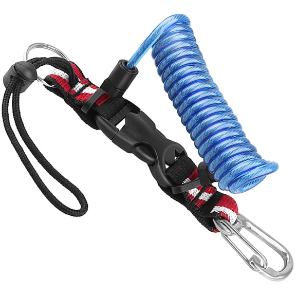 Heavy Type Stainless Steel Spring Coils Lanyard with Quickly Release Buckles