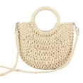 thumbnail image 1 of Handwoven Women Straw Handbag Shoulder Bag Handmade Purse Summer, 1 of 6
