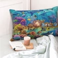 thumbnail image 6 of Kll Sea World Pillow Covers Envelope Closure,Super Soft And Cozy Fuzzy Fleece Pillow Case Cover 16"X24", 6 of 9