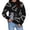 Black, variant on Womens Sweaters Dinosaur Print Knit Oversized Pullover Preppy E Girl Streetwear Sweater