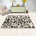 thumbnail image 2 of SKYSONIC 36x24in Leopard Skin Vintage Area Rug, Retro Style Non-Slip Floor Carpet for Indoor Living Dining Room Bedroom, 2 of 7