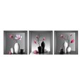 thumbnail image 1 of 3 piezas Cuadro en lienzo impreso con orquídeas Elegante árbol en jarrón Pintura de corona Patrón moderno Imagen Decoración del hogar Arte de pared Lienzo autoadhesivo Cham, 1 of 5
