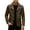 Brown, variant on Timeless Men's Faux Leather Blazer Jacket, Slim Fit Casual Outerwear in Modern Korean Design, Vintage Lightweight Overcoat with Pockets for Fall Winter