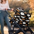thumbnail image 5 of Renewold Halloween Ghost Pumpkin Star Stretchy Baby Car Seat Covers Carseat Canopy, Baby Breastfeeding Stroller High Chair Shopping Cart Cover, 5 of 7