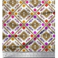 thumbnail image 1 of Soimoi Poly Georgette Fabric Aztec Geometric Decor Fabric Printed Yard 42 Inch Wide, 1 of 3