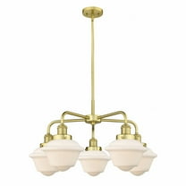 Innovations Lighting - Oxford - 5 Light Stem Hung Chandelier In Art Deco