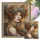 thumbnail image 1 of Hilo Algodón Ecológico Bordado Punto Cruz Señora Pelo Largo Retro Impreso 11CT, 1 of 9