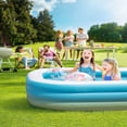 thumbnail image 2 of Sable Inflatable Pool, 92 x 56 x 20in Rectangular Swimming Pool for Toddlers, Kids, Family, 2 of 7