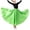 Light Green, variant on Leey-World Skirts Girls Dance Skirt for Teen Girls Long, Full Flowy Circle, Ruffle Style, Class Practice Performance(Silver,9-12 Years)