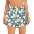 thumbnail image 4 of Lsque Flower Printed Women's Running Shorts with Liner Pockets,Elastic Quick Dry Workout Athletic Gym Yoga Shorts,Womens High Waist Shorts-X-Large, 4 of 9