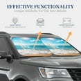 thumbnail image 4 of Gukieu Sunny Ocean Waves Print Car Windshield Sun Visor, Foldable Anti-UV Car Sun Visor Suitable for Vans, Trucks Car Accessories-Medium, 4 of 6