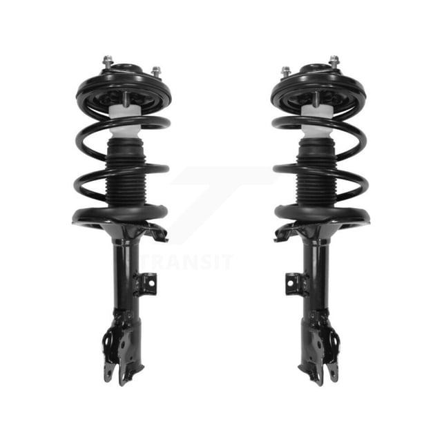 Transit Auto Front Complete Suspension Shocks Strut and Coil Spring Mount Assemblies Kit for Car Mitsubishi Outlander Fits 5 Passenger w o 3rd Row - Left Right Side (Driver Passenger) K78A-100428