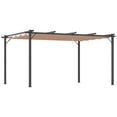 thumbnail image 1 of Outsunny 10' x 13' Aluminium Outdoor Pergola Gazebo Backyard Canopy Cover Square Sunshade Garden Grape Trellis Black, 1 of 10