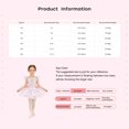 thumbnail image 6 of inlzdz Tutu Girls Dance Competition Dress Gymnastic Skirt Pink 110, 6 of 6