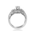 thumbnail image 2 of Emery 3/4Ct Vintage Diamond Engagement Wedding Ring Set 14K White Gold, 2 of 4