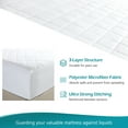 thumbnail image 6 of JML Waterproof Mattress Protector Cover Queen,16" Deep Pocket Quilted Fitted Mattress Pad, White, 6 of 6