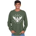 thumbnail image 4 of Defender Freedom Patriotic Eagle Plus Size Long Sleeve Graphic Tee Shirt Brisco Brands 2X, 4 of 6
