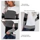 thumbnail image 5 of Suéter de cuello redondo informal para mujer, de color gris, con mangas largas y detalle de bloques de color, tejido de gofre, talla XL, 5 of 6