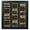 Black/Green, variant on Eureka Golf Pencil Display Case with Acrylic Cover | Holds 96 Round or Octagonal Pencils | Cherry Finish | USA Made