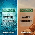 thumbnail image 6 of (2 Pack) Water Shutoff OSHA Emergency Sign 10 Inch X 14 Inch Indoor / Outdoor Rust-Free Aluminum Metal Signs for Workplace, Workshop, and Construction Site, Made in the USA, 6 of 8