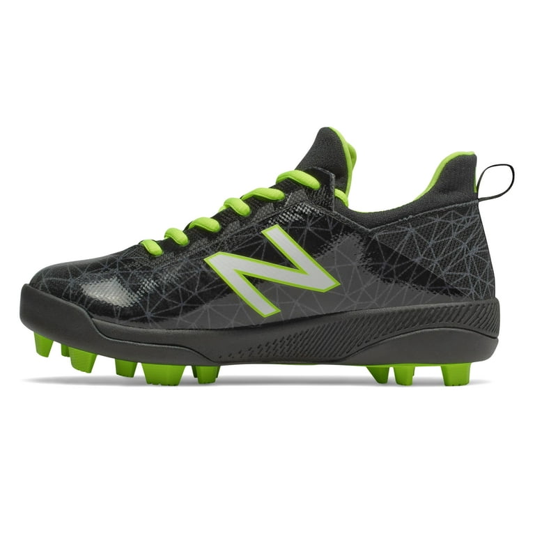 New Balance Kid s Low Cut Lindor Pro Youth Baseball Cleat Big Kids Unisex Shoes Black with Green