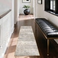 thumbnail image 5 of Washable Kitchen Runner Rug 2x5 ft, Modern Abstract Textured Kitchen Runner Rug, Non Slip Soft Low Profile Rug with PVC Backing for Kitchen Sink, Hallway & Laundry Room, 5 of 6