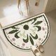thumbnail image 4 of Tapete Absorbente Semicircular para Baño | Alfombra Gruesa de Fibra de Poliéster Antideslizante | Tapete de Baño de Microfibra Supersuave de Secado Rápido | Ideal para Puertas, Inodoros, Tocadores, B, 4 of 6