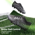 thumbnail image 4 of Tacos de Fútbol DREAM PAIRS Juvenil para Césped Firme Talla 1 Negro, 4 of 5
