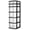 Black, variant on Drawer Tower, 6-Tier Clear Plastic Storage Organizer Cart, Black Frame - Heavy-Duty Organizing Drawers for Home, Bedroom, and Closet Organization
