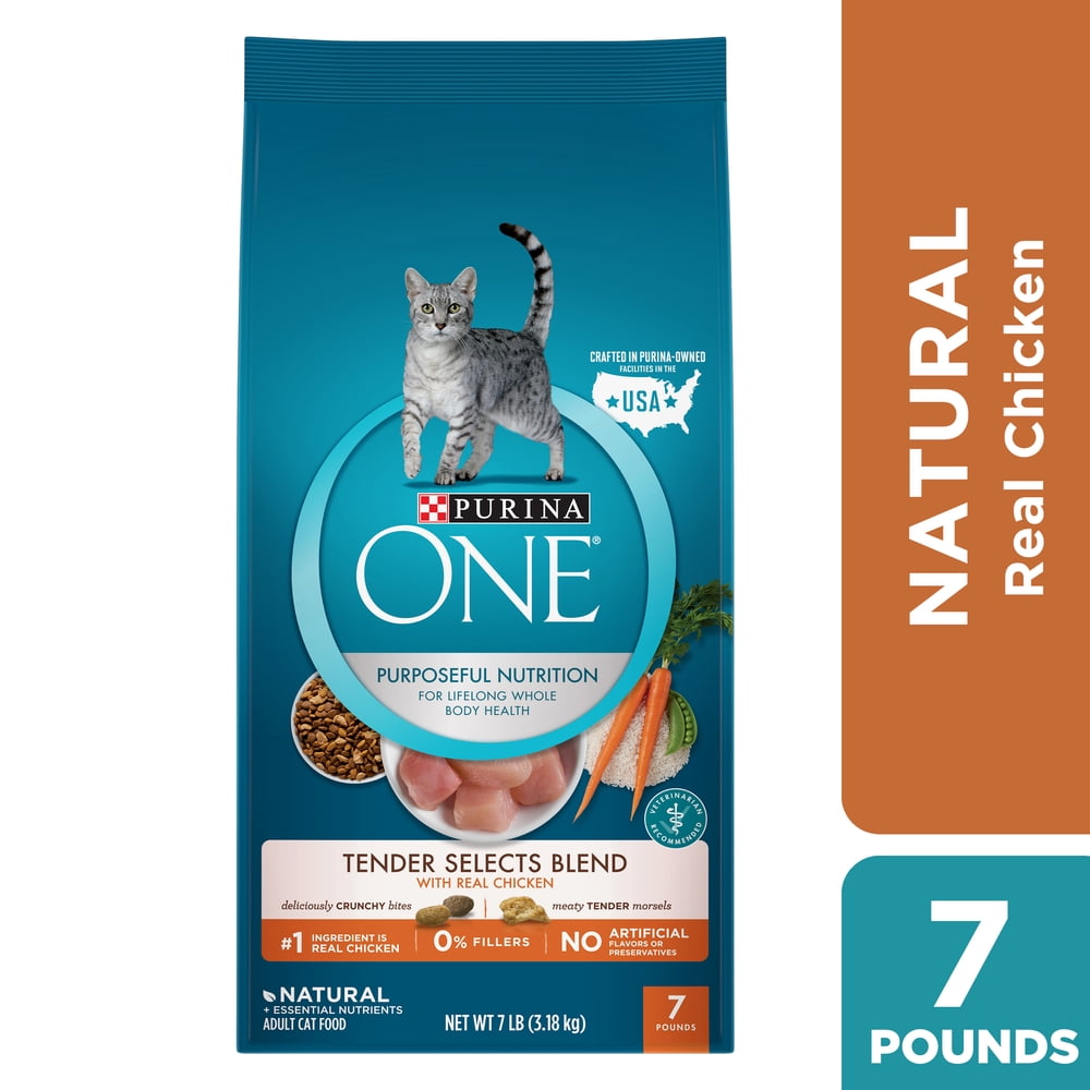 Purina ONE Natural Dry Cat Food, Tender Selects Blend With Real Chicken