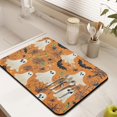 thumbnail image 3 of Drying Mat for Dishes Spooky Ghost Happy Halloween Night Coffee Bar Mat Absorbant Collapsible 18x24 Inch Dishes Plate Glass Dry Draining Pad for Kitchen Fast Dry, 3 of 7