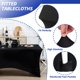thumbnail image 2 of Mantel Fixwal de spandex negro de 6 pies para mesas de 6 pies (paquete de 12), 2 of 7
