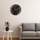 thumbnail image 4 of Reloj De Pared Análogo Diseño Mármol Cóncavo 30 Cm Bisel Delgado, Negro, 4 of 4